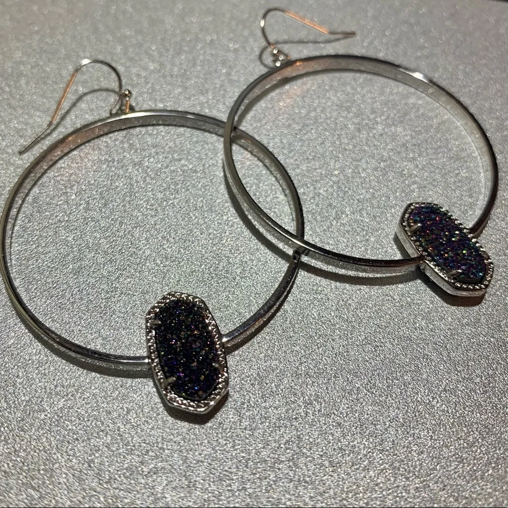 Kendra Scott Elora Hoop Drop Earrings